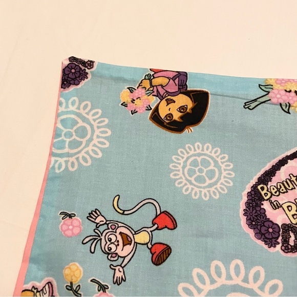 Dora the Explorer Beauty in Bloom Pillowcase Homemade 20.5” x 13” Pillow Case - Picture 7 of 16